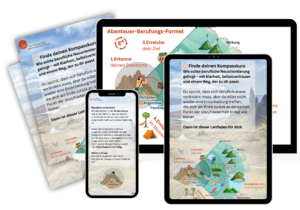 Titelbild des Leitfadens „Finde deinen Kompasskurs“ von Bettina Strickhausen für 0€